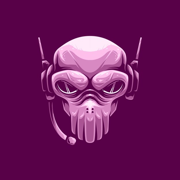 Maskotka Logo Pinky Skull