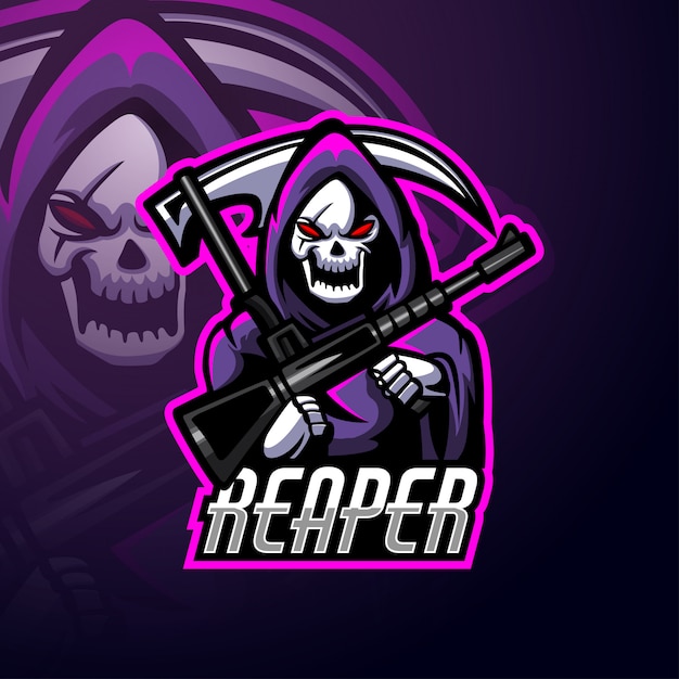 Maskotka Z Logo E-sportu Reaper