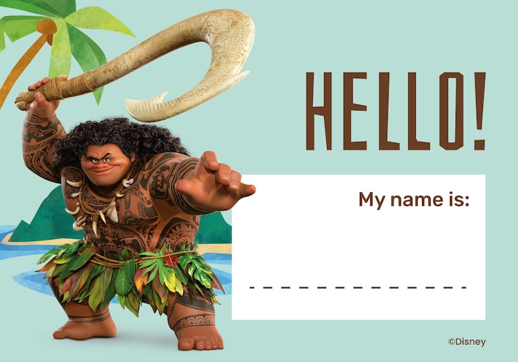 Wektor maui moana 2 znak nazwy
