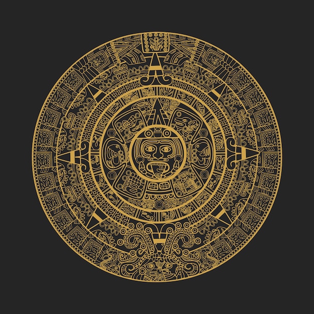 MAYA AZTEC KALENDARZ