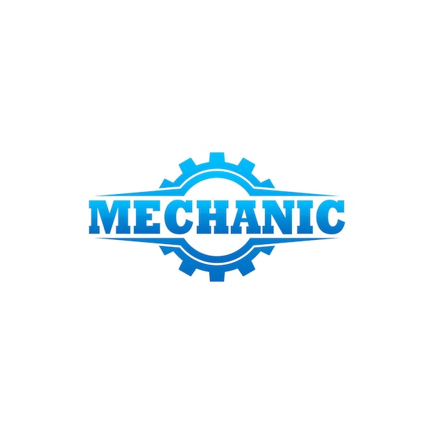 Mechanik Logo Szablon Wektor Projektu, Godło, Koncepcja Projektowa, Kreatywny Symbol, Ikona