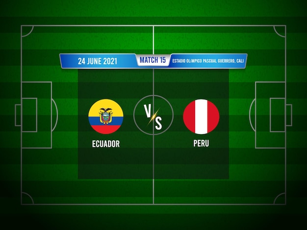 Mecz Piłki Nożnej Copa America Ekwador Vs Peru