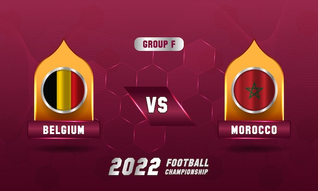 Mecz Qatar Soccer World Cup 2022 Belgia Vs Maroko