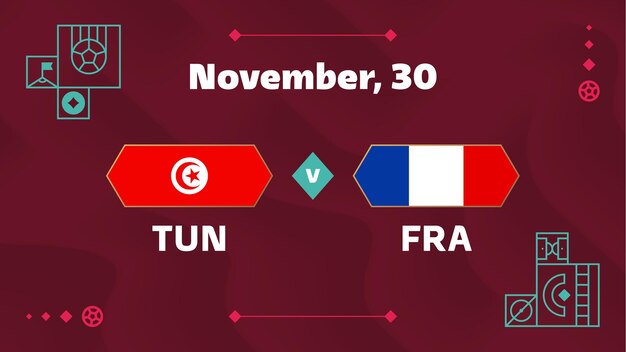 Mecz Tunezja Vs Francja Football 2022 Group D World Football Competition Kontra