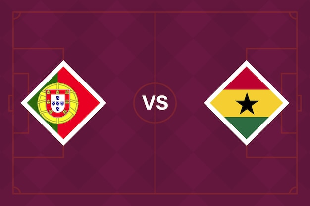 Mecze fazy grupowej Portugalia vs Ghana Szablon