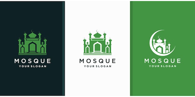 meczet islamskie logo szablon