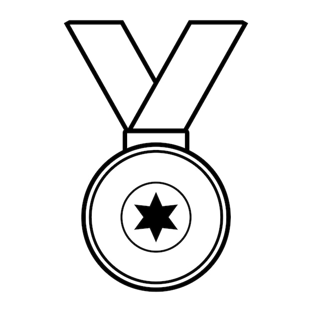 Medal Ikona Logo Wektor Szablon Projektu