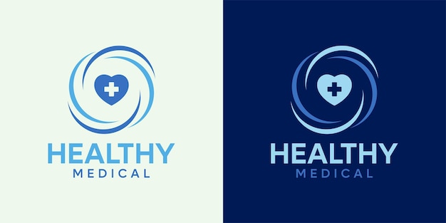 Medycyna Caduceus apteka szpital klinika krzyż projekt szablonu logo