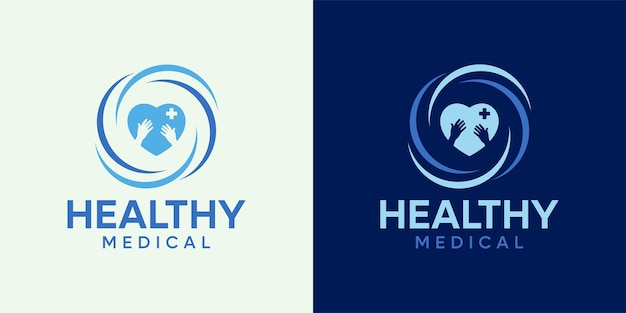 Medycyna Caduceus apteka szpital klinika krzyż projekt szablonu logo