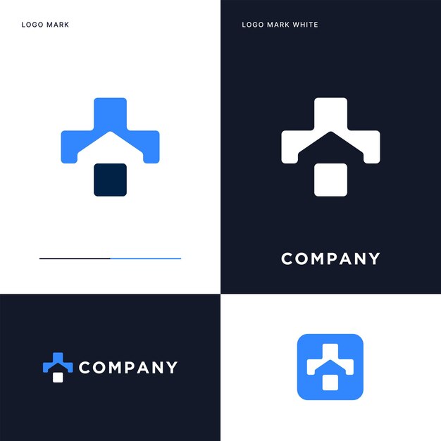 Medyczne logo domu wektor ikona ilustracja projektu