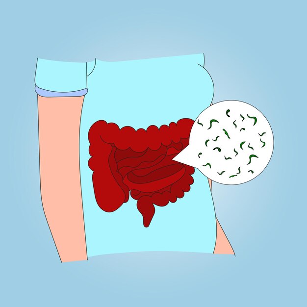 Plik wektorowy medyczny obraz problemu gastroenterologii w ilustracji wektorowych