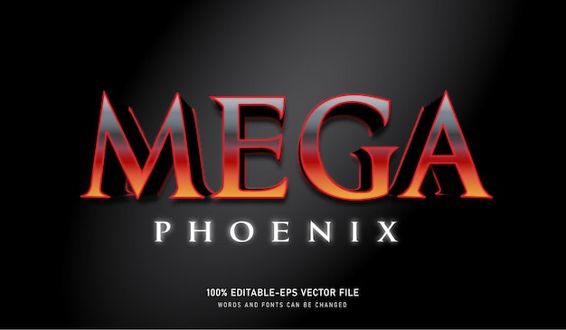 Mega Phoenix Efekt Tekstowy Lava Element Kolor Czcionki Do Edycji