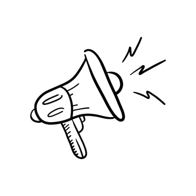 Megafon ilustracja ikona wektor symbol