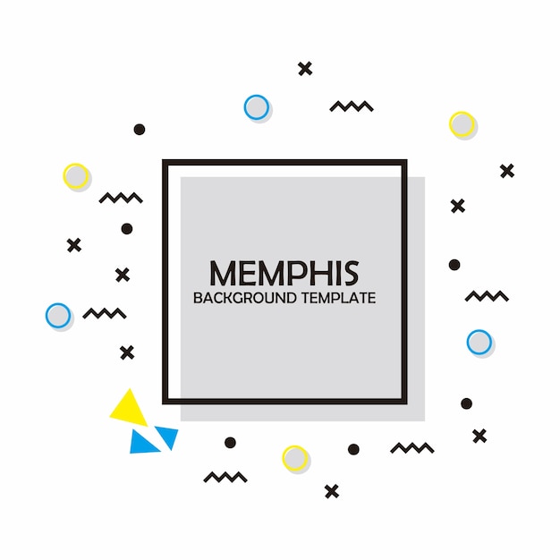 Memphis Flat backgroun Template