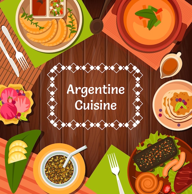 Menu Argentyńskiej Restauracji Obejmuje Dania Kuchni Argentyńskiej