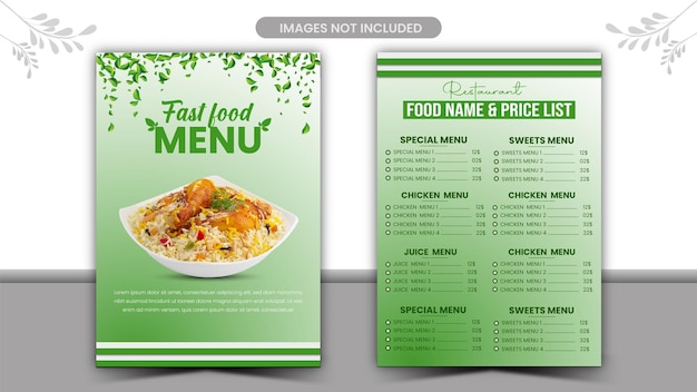 menu dla receptury zwanej menu jedzenia