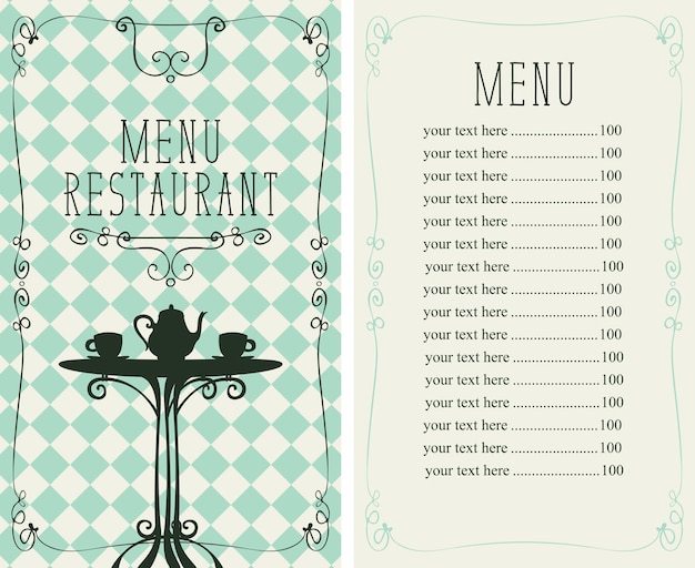 Menu Dla Restauracji