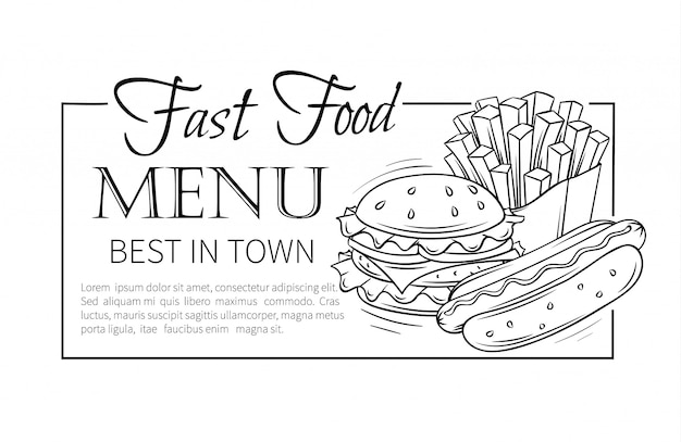 Menu Fast Food.