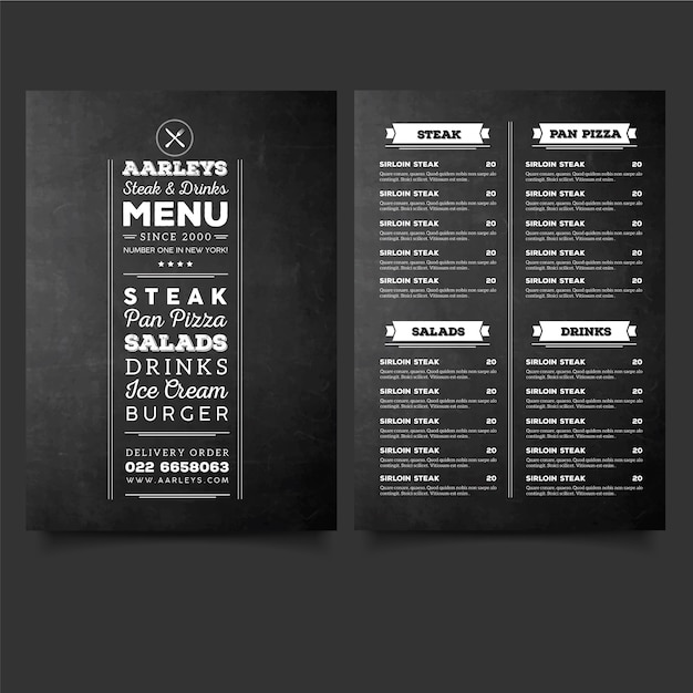 Menu Kawiarni