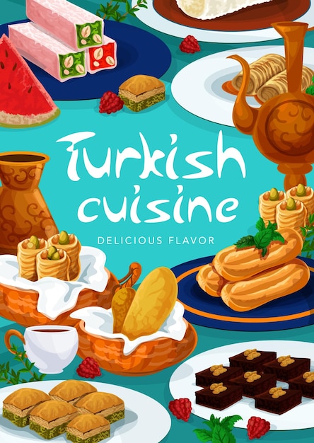 Menu kuchni tureckiej desery słodkie wypieki