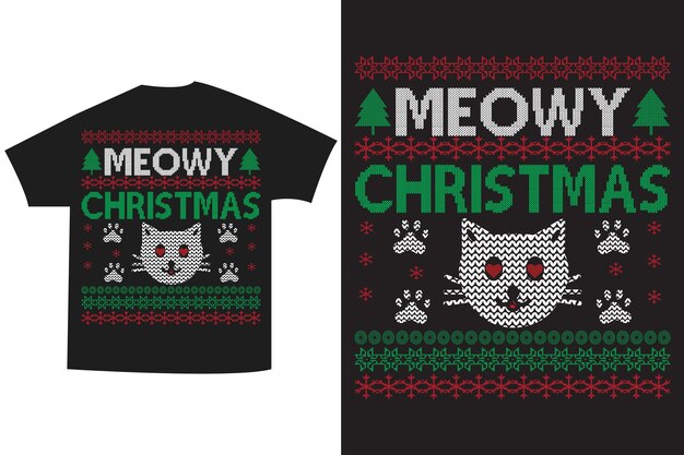 Meowy świąteczne koszulki