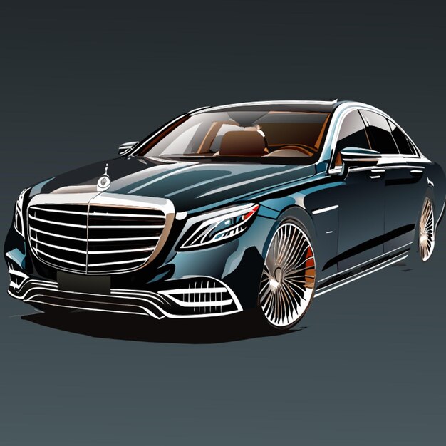 Plik wektorowy mercedesbenz maybach s 680 4matic full body 4k high quality vector illustration