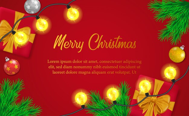 Merry Christmas Card Template