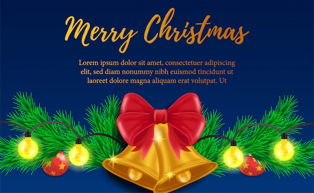 Merry Christmas card template