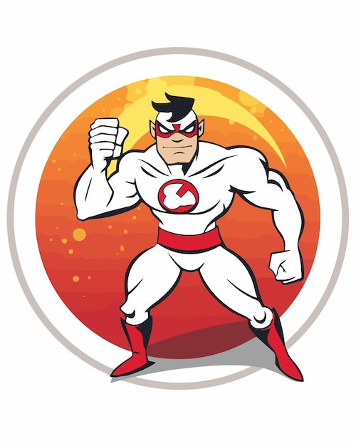 męskie logo superbohatera