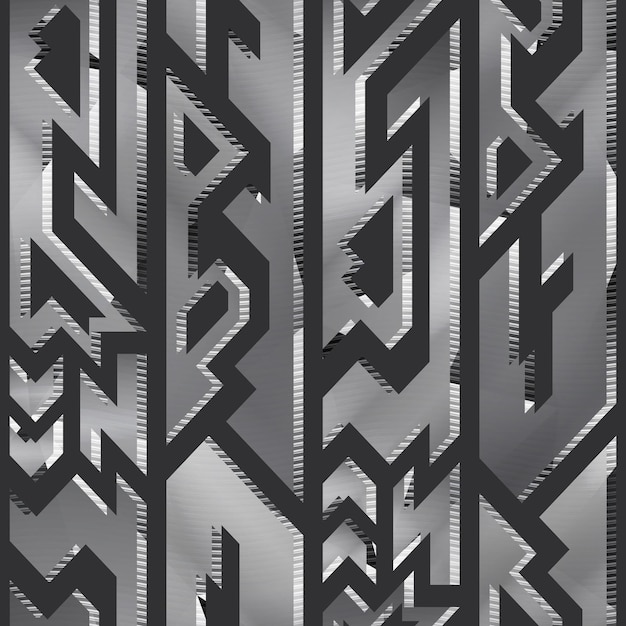 Metalliczny geometryczny wzór bezszwowy