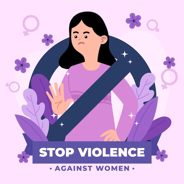 Plik wektorowy międzynarodowy dzień walki z przemocą wobec kobiet