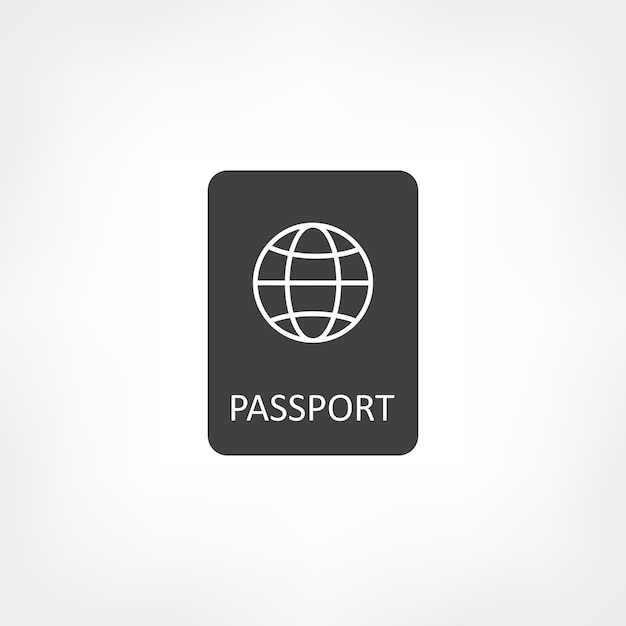 Międzynarodowy Paszport Wektor Ikona Na Białym Tle.