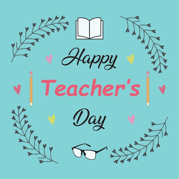 Międzynarodowy realistyczny szablon transparent dzień nauczyciela