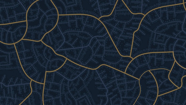 Miejskie Drogi I Ulice Abstrakcyjna Mapa Centrum Dzielnicy Mapa Koncepcja Planowania I Mapowania