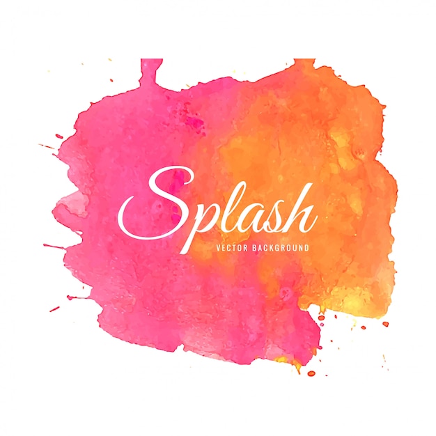 Miękki Akwarela Splash