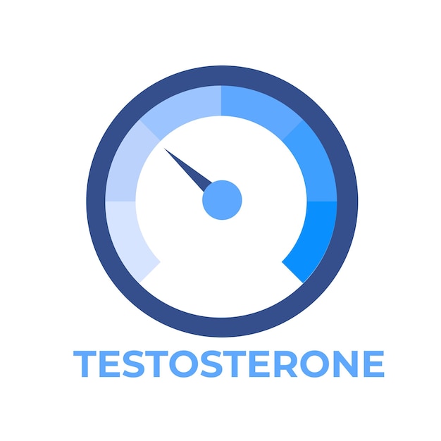 Miernik poziomu testosteronu ilustracji wektorowych