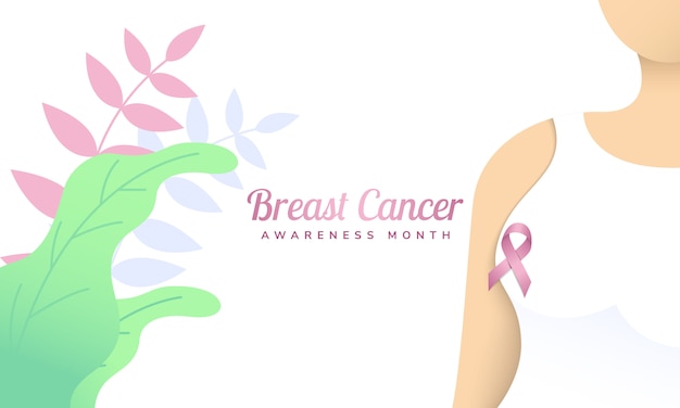 Plik wektorowy miesiąc świadomości raka piersi