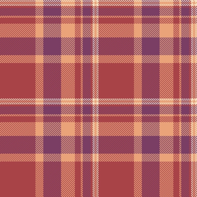 Mieszane tło wektorowe tartan stopy sprawdź bezszwową teksturę kartka świąteczna platerka tkanina z wzorem tekstylnym w kolorach czerwonym i pomarańczowym