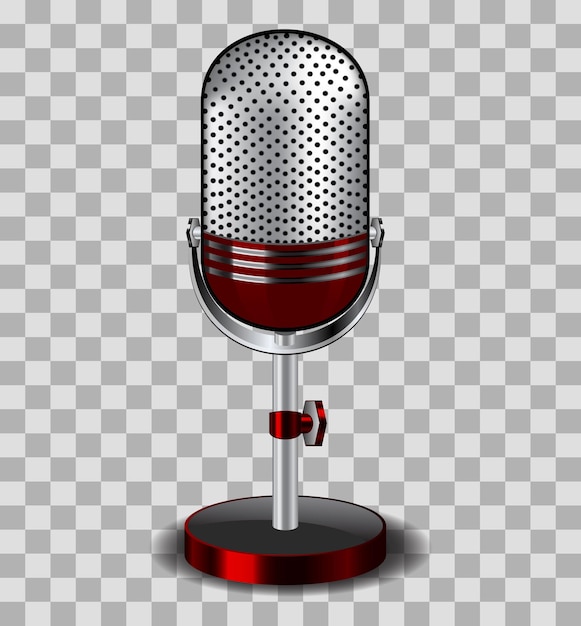 Mikrofon audio dla najlepszej komunikacji i piosenki png design