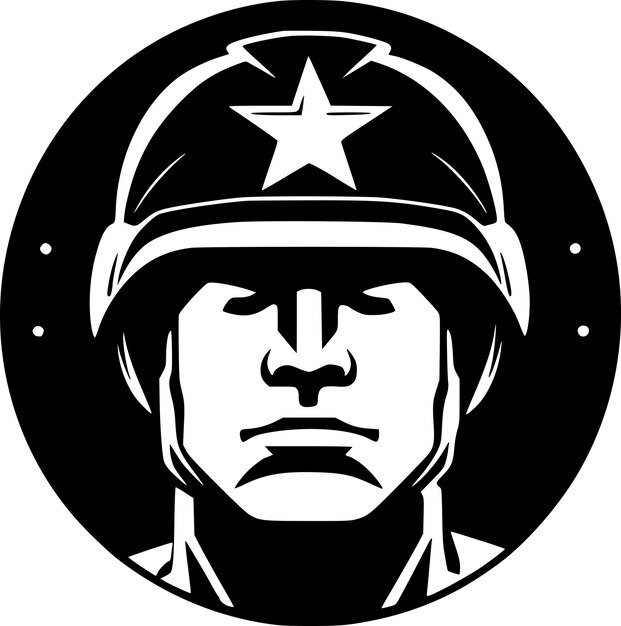 Plik wektorowy military black and white isolated icon vector illustration