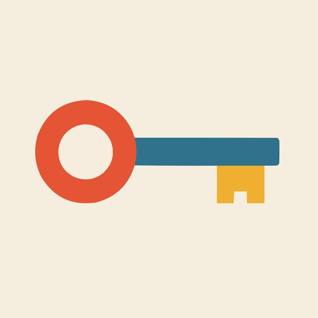 Minimalist Illustration Using Three Geometric Shapes