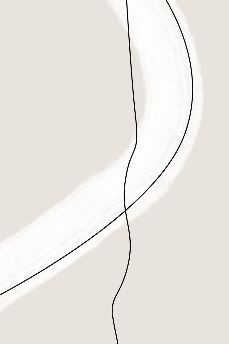 Wektor minimalistyczna abstrakcyjna grafika ścienna do wydrukowania pędzlem