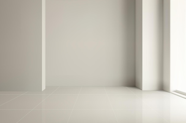 Minimalistyczny biały piedestal z pustym tłem