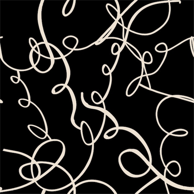Minimalistyczny modny abstrakcyjny wzór bez szwu grafiki czarno-białe ilustracje