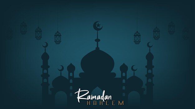 minimalistyczny premium niebieski elegancki wektorowy projekt tapety ramadanu dla świąt islamskich