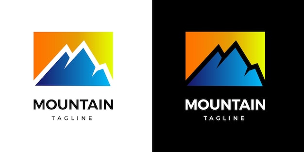 Minimalistyczny Projekt Logo Górskiej Przyrody