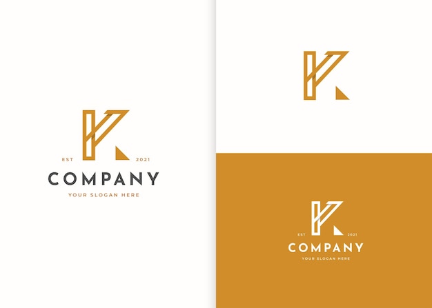 Minimalistyczny Projekt Logo Litery K