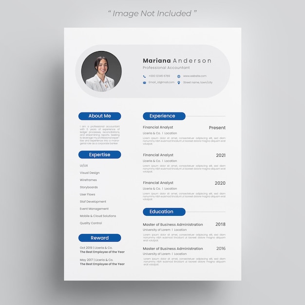 Minimalistyczny Szablon Cv