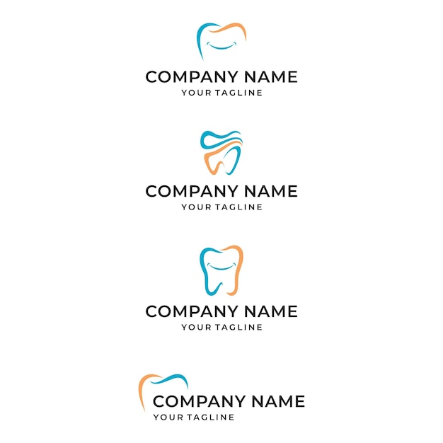 Minimalistyczny Zestaw Do Projektowania Logo Dentysty