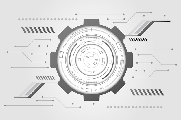 Minimalna Biała Technologia Tło